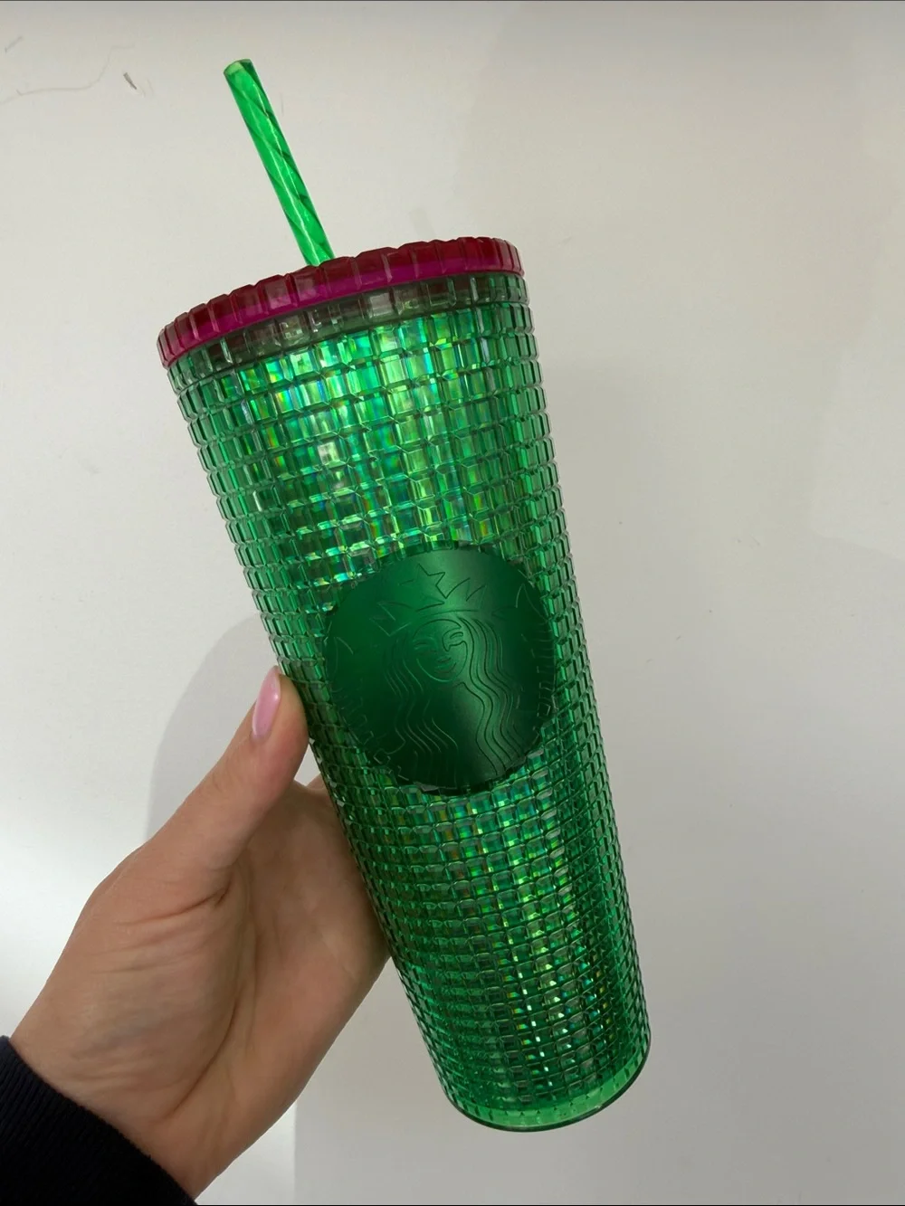 NEW Starbucks | 2023 Spring Iridescent Watermelon Grid Venti Tumbler 24oz NWT